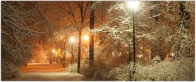 Tablou - Parcul înzăpezit (120x50 cm)