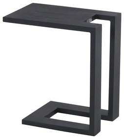 Măsuță auxiliară laterală pentru șezlong de grădină Hartman Tim, negru