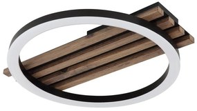 Plafoniera LED riflaj cu efect de lemn TISHA