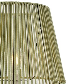 Lampă de podea de exterior albă cu abajur din frânghie verde IP44 / IP54 - Virginia Jayla