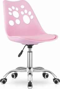 OFERTA Scaun de birou roz PRINT II. calitate