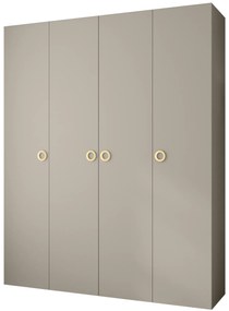 Dulap de haine 200 cm Carmela 40-1 (Cașmir + Auriu). 1126544