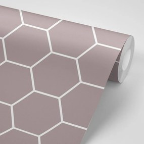 Tapet model hexagonal modern