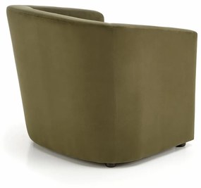 Fotoliu Enrico velvet verde H71 cm