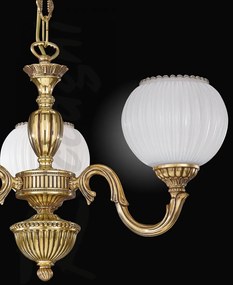 Candelabru din alama cu 3 brate design italian 9350