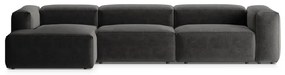 Coltar 4 locuri Bergamo stofa L344 cm