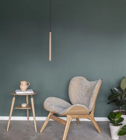 Pendul design minimalist din lemn cu spot LED încorporat Chimes tall - oak 2233 VTC