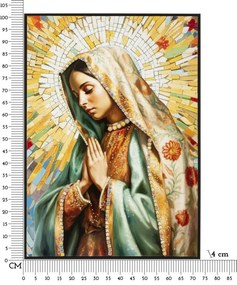 Mauro Ferretti Pictură pe pânză lăcuită Madonna -a- cu ramă cm 72x4x100 | Aosom Romania