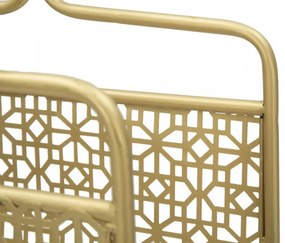 Suport pentru reviste auriu din metal, 37x22x44,5 cm, Glam Mauro Ferretti