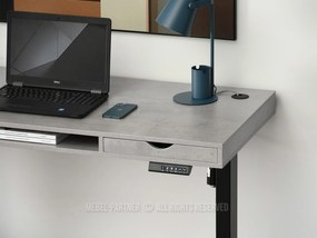 Masă PC Osto 140 (beton + negru). 1109835