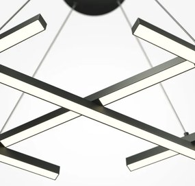 Maytoni MOD244PL-L50BK - Lustră LED suspendată pe cablu HALO LED/40W/230V, neagră