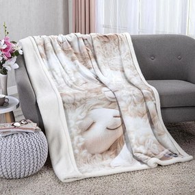 decoDoma Pătură cu blăniţă 3D VISURI DE MIEL 140 x 200 cm