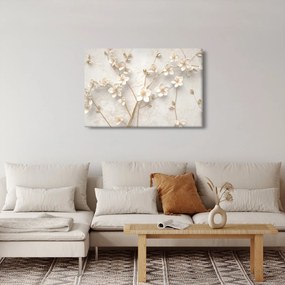 Tablou - floare aurie - abstractă (90x60 cm)