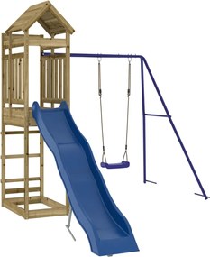 vidaXL Set de joacă pentru exterior, lemn de pin impregnat