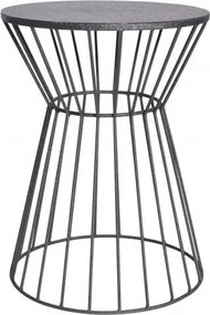 Masuta auxiliara design unicat Variation 45cm, negru