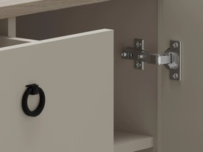 Comodă Demandaron 3 (taupe + stejar silverjack). 1116809