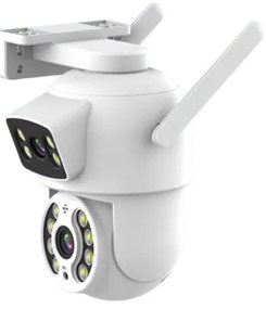 Immax NEO 07783L - Cameră smart exterioră DOUBLE 355° P/T 2x2MP IP65 Wi-Fi Tuya
