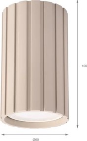 Brilagi - Spot aplicat CRISPINA 1xGU10/10W/230V 10 cm bej