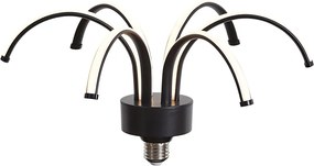 Lampă decorativă LED E27 neagră 6W 450 lm 3000K