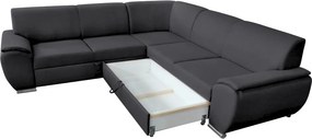 Set canapea, dreapta, material textil gri închis, AMILA ROH