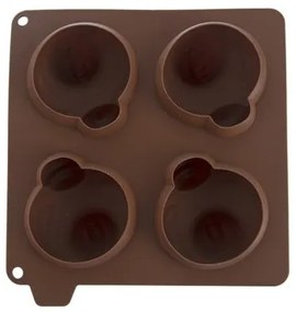Formă de copt Orion în formă de găină din  silicon 4, maro