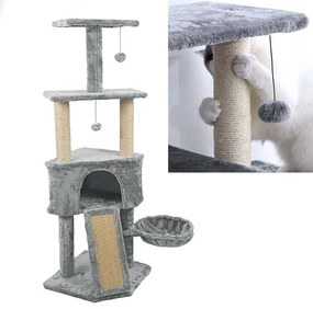 Ansamblu de joaca pentru pisici-gri