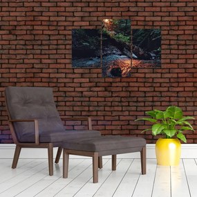 Tablou cu râu montan (90x60 cm)