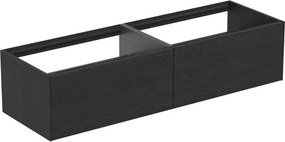 Dulap baza suspendat Ideal Standard Atelier Conca finisaj stejar inchis 2 sertare 160 cm