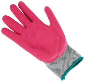Mănuși de grădină roz, mărime 8 (3 perechi)