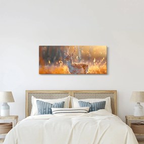 Tablou - Cerb în câmp (120x50 cm)