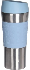 Cană termo de călătorie Tronto, 350 ml, albastru,oțel inoxidabil, 8 x 20 cm
