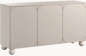 Comodă Sonatia II 150 cm cu 3 uși - cașmir / picioare sferice