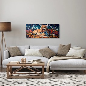 Tablou - Cerb pictat (120x50 cm)