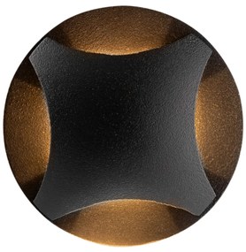 Spot LED 3W Incastrat, Exterior, Maytoni, 60lm, Lumina Calda, Negru