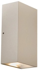 Aplica LED up/down de perete pentru iluminat exterior IP54 Rold Flat bej nisip