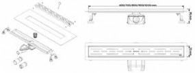 Scurgere de duș W-Drain Linear 60