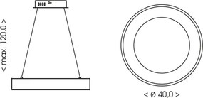 BRILAGI - Lustra LED dimmabilă pe cablu FALCON II LED/67W/230V Ø 40 cm bej + DO