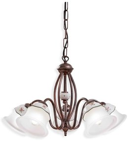 Candelabru design clasic cu decor ceramic realizat manual FERRARA