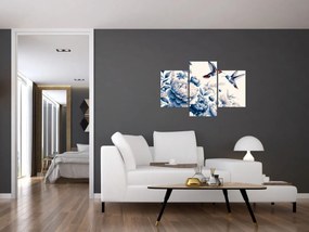 Tablou - Colibri deasupra florii (90x60 cm)