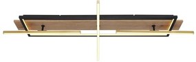 Plafoniera LED design indistrial Beatrix negru 100x60,5cm