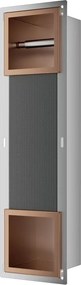 Raft incastrat cu suport hartie igienica Balneo Wall Box Paper 2 cupru periat