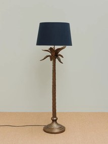 Lampadar din rasina, cu abajur din bumbac, Palmtree