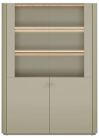 Vitrină Elivo 100 cm - eucalipt / stejar baltic dune