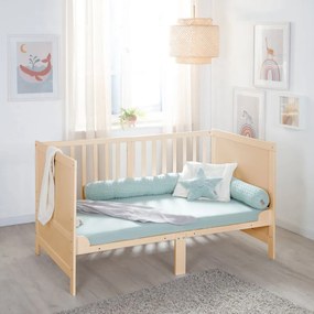 Pătuț în culoare naturală cu înălțime reglabilă 70x140 cm Easy Sleep – Roba
