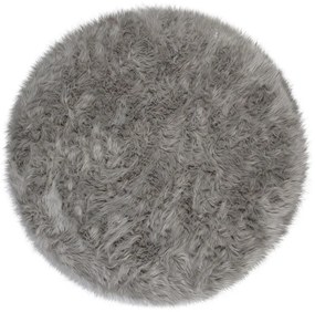 Covor Flair Rugs Sheepskin, ⌀ 120 cm, gri