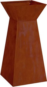 vidaXL Vază pe pilon Argintiu 35 x 35 x 73 cm