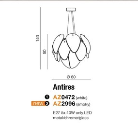 Lustra design modern decorativ Antires fumurie ZZ AZ2996
