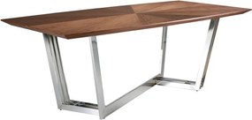 Masa dining eleganta design LUX Walnut Veneered 220x110cm