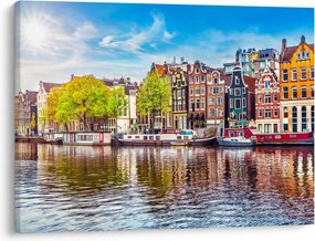 Tablou - Case dansatoare, Amsterdam (70x50 cm)
