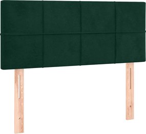 vidaXL Tăblie de pat, verde închis, 80x5x78/88 cm, catifea